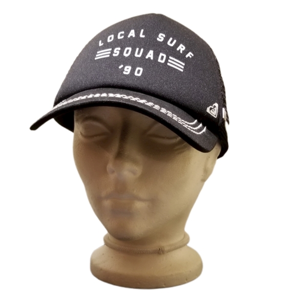 ROXY Black & White Unisex Trucker Hat - Picture 1 of 12